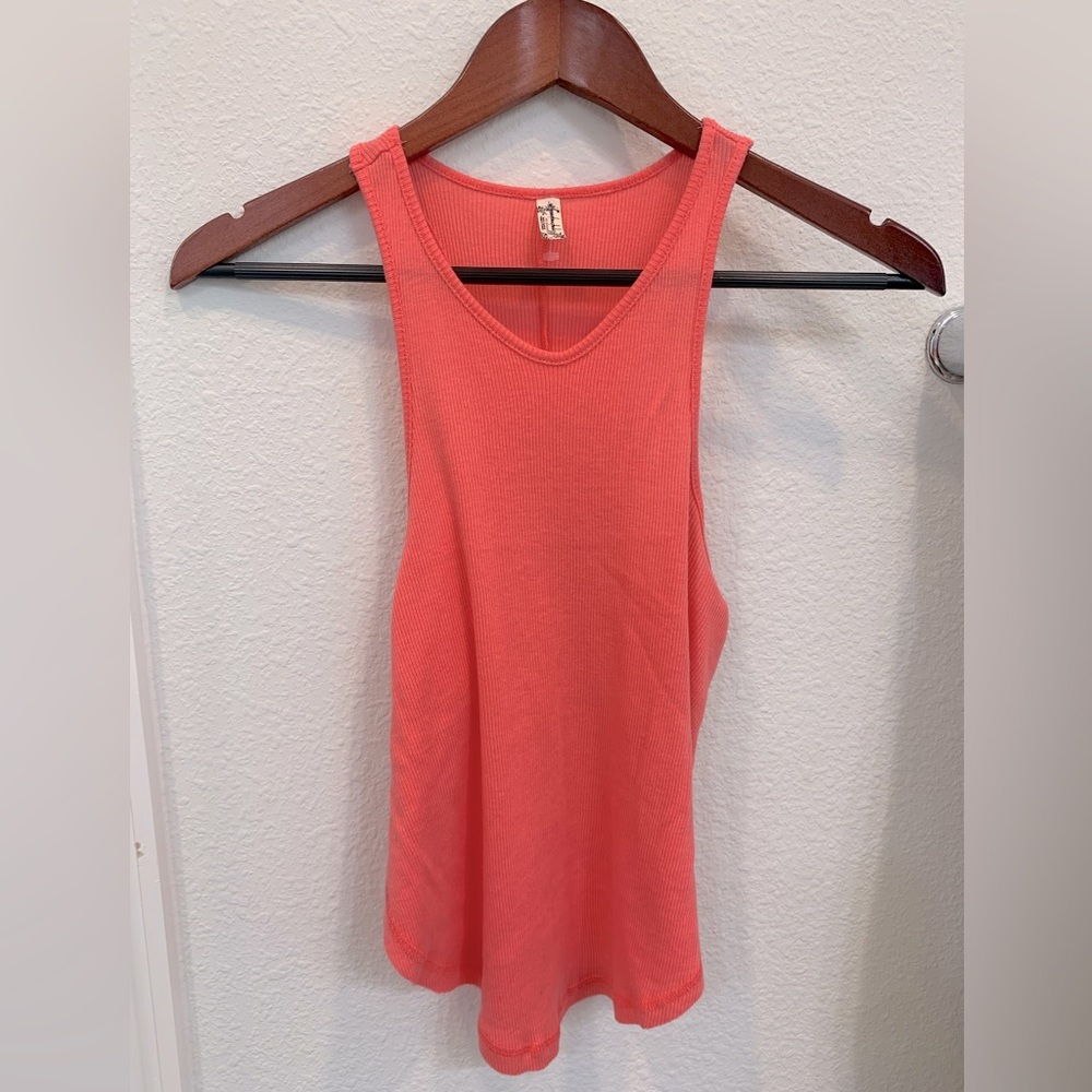 Free People Coral Tank Top Size XS NWOT